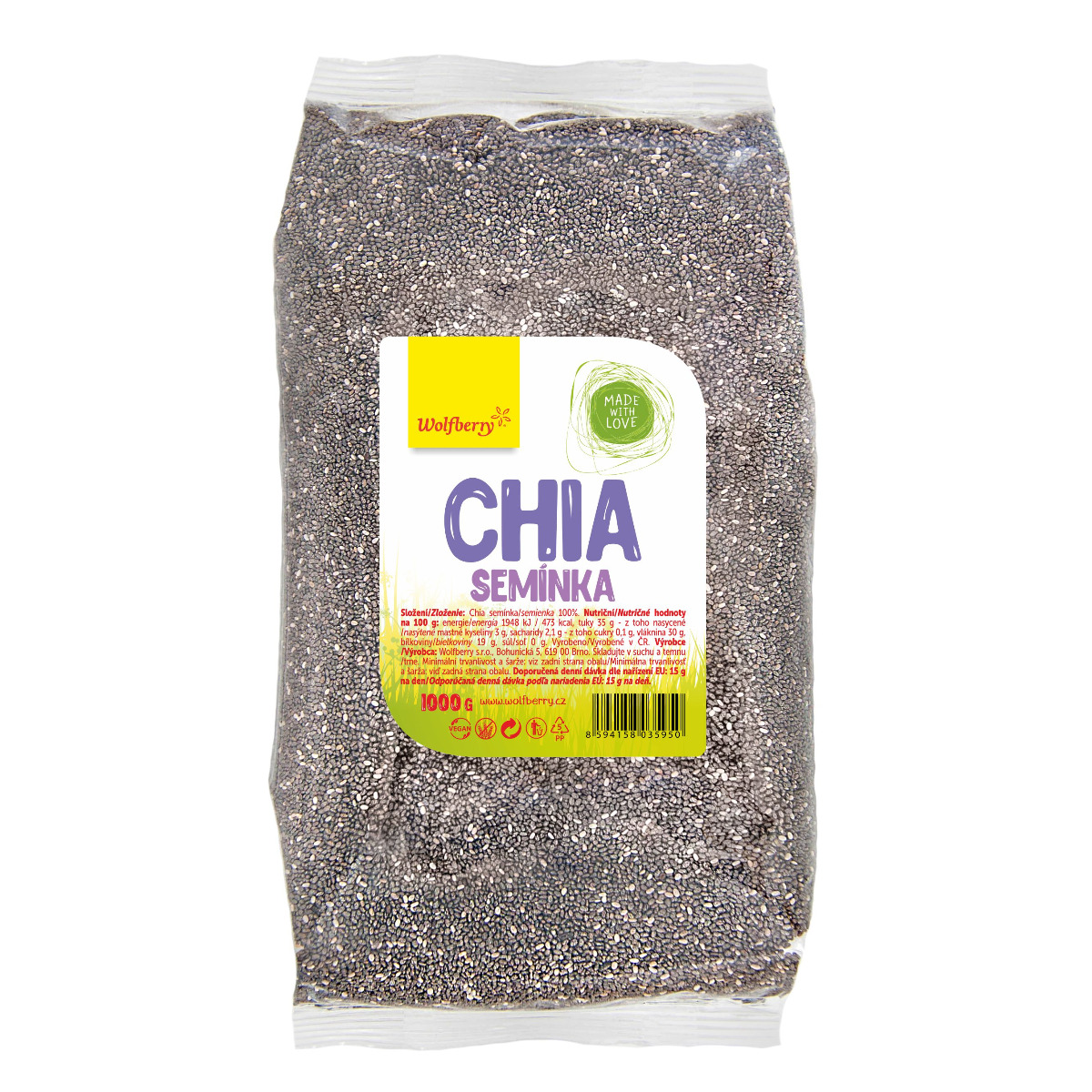 Wolfberry Chia semínka 1 kg Wolfberry