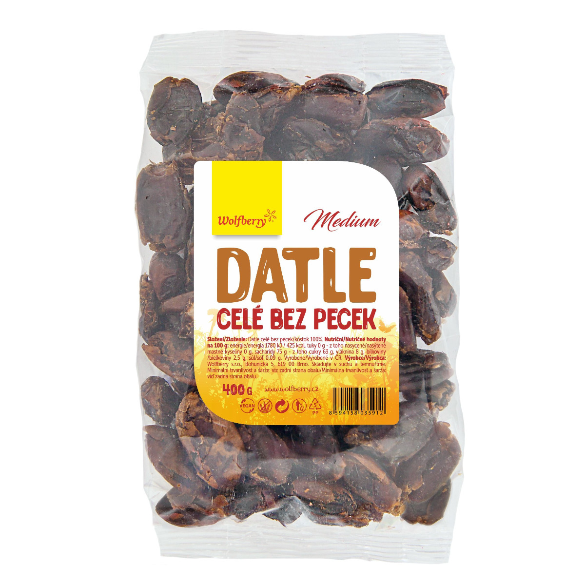 Wolfberry Datle celé Medium 400 g Wolfberry