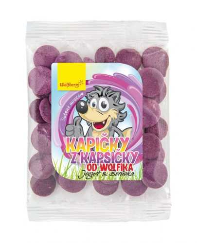 Wolfberry Kapičky z kapsičky od Wolfíka BIO jogurt borůvka 17 g Wolfberry