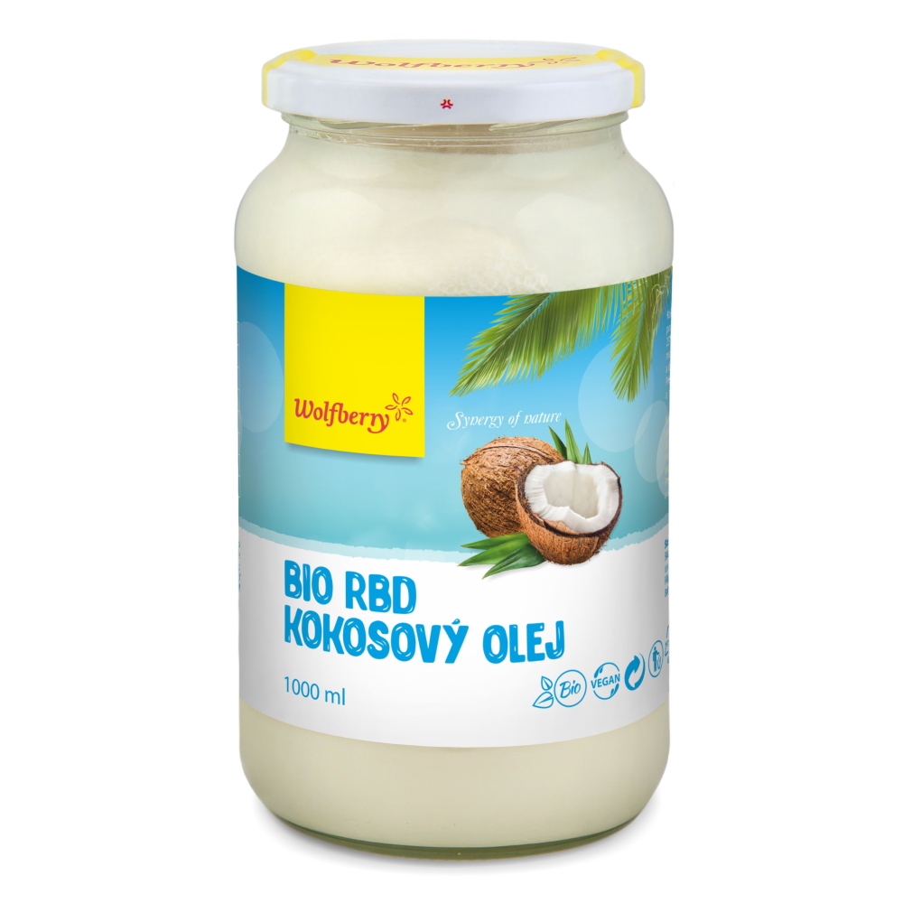 Wolfberry RBD Kokosový olej BIO 1000 ml Wolfberry