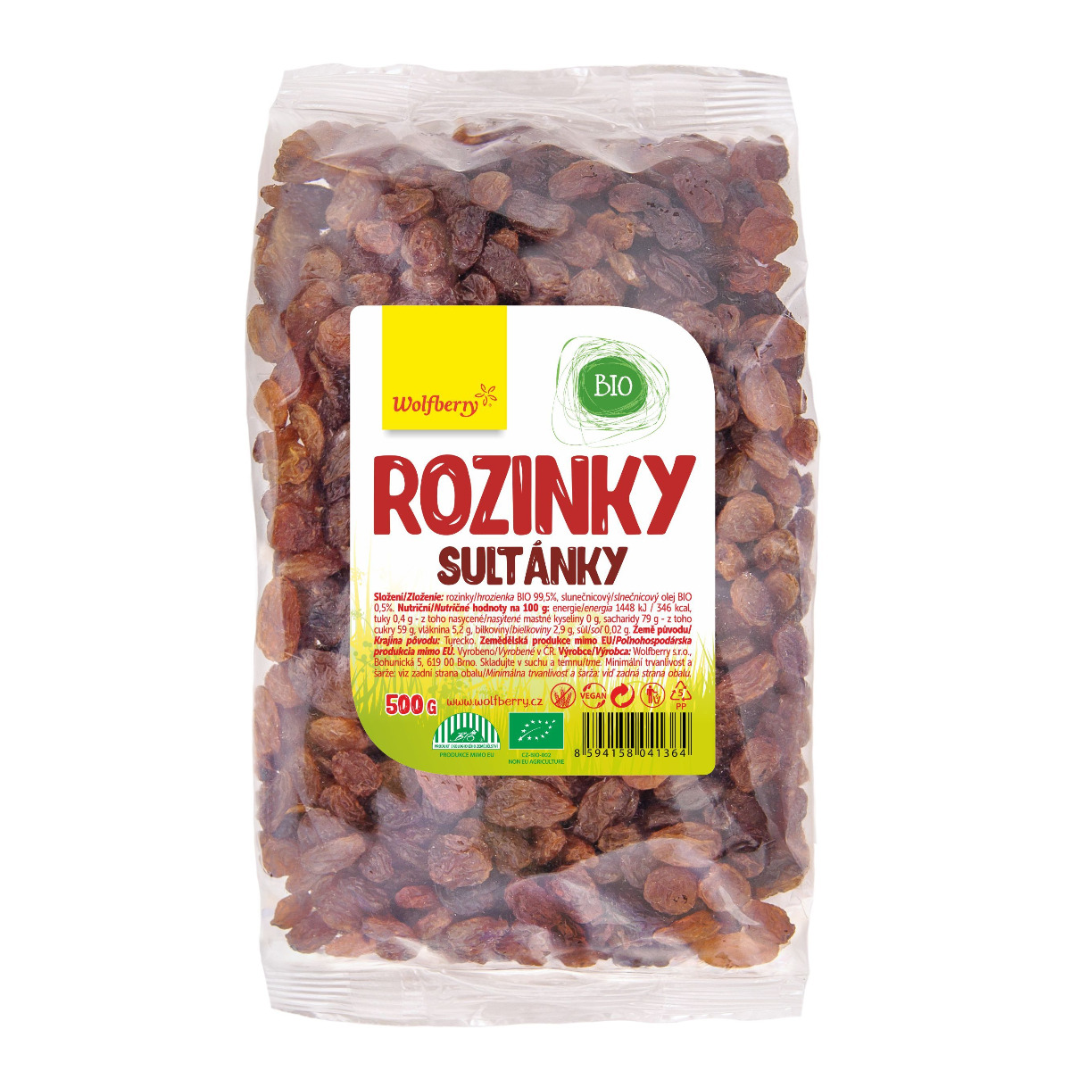 Wolfberry Rozinky BIO 500 g Wolfberry