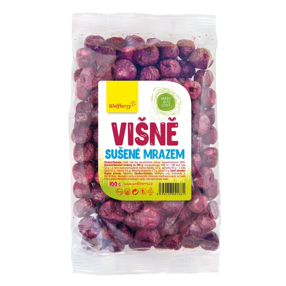 Wolfberry Višně lyofilizované 100 g Wolfberry