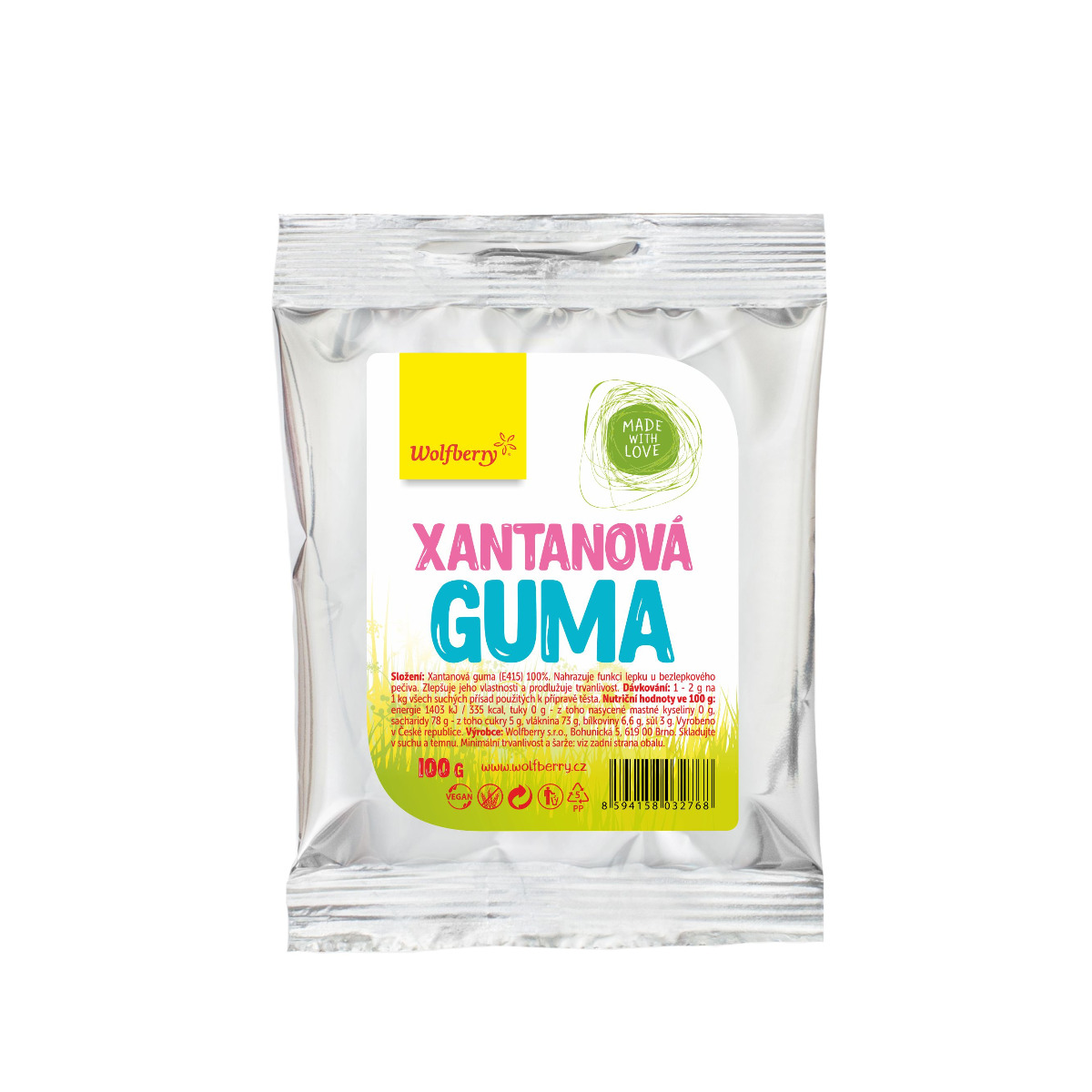 Wolfberry Xantanová guma 100 g Wolfberry