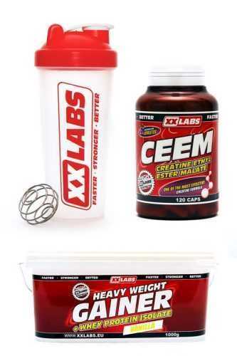 Xxlabs CEEM cps.120 + Heavy Weight Gainer vanilka 1000g + šejkr Xxlabs