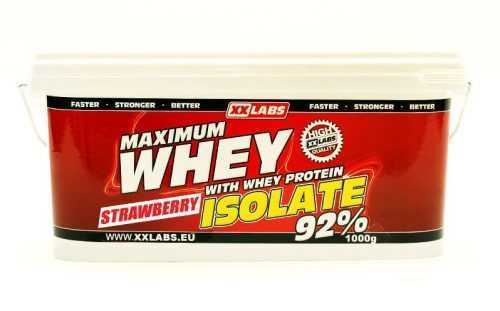 Xxlabs Maximum Whey Protein Isolate 92 jahoda 1000 g Xxlabs