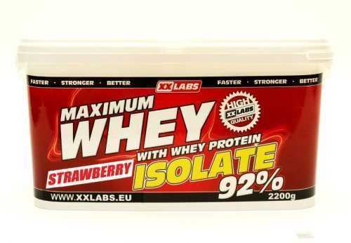 Xxlabs Maximum Whey Protein Isolate 92 jahoda 2200 g Xxlabs