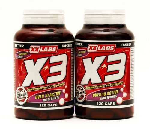 Xxlabs X3 Thermogenic Fat Burner 120+120 kapslí Xxlabs
