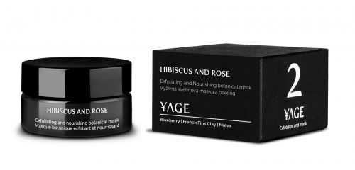 YAGE Hibiscus and Rose výživná maska a peeling 50 ml YAGE