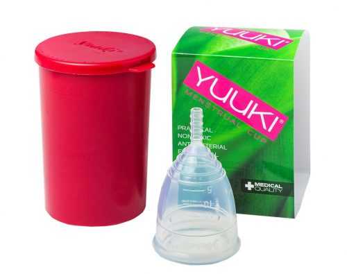YUUKI Menstruační kalíšek Classic Large set 1 ks + dezinfekční krabička YUUKI