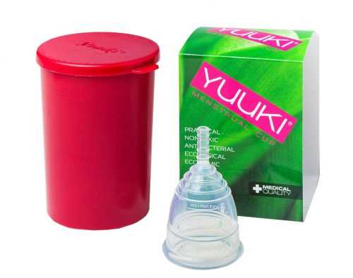 YUUKI Menstruační kalíšek Classic Small set 1 ks + dezinfekční krabička YUUKI
