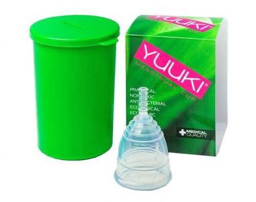 YUUKI Menstruační kalíšek Soft Small set 1 ks + dezinfekční krabička YUUKI