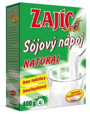 Zajíc Sójový nápoj NATURAL krabička 400 g Zajíc