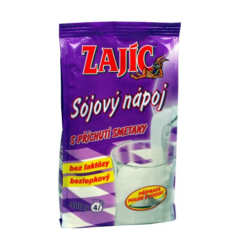 Zajíc Sójový nápoj s příchutí smetany sáček 400 g Zajíc