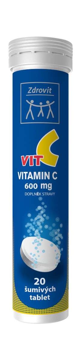 Zdrovit Vitamin C 600 mg citron 20 šumivých tablet Zdrovit