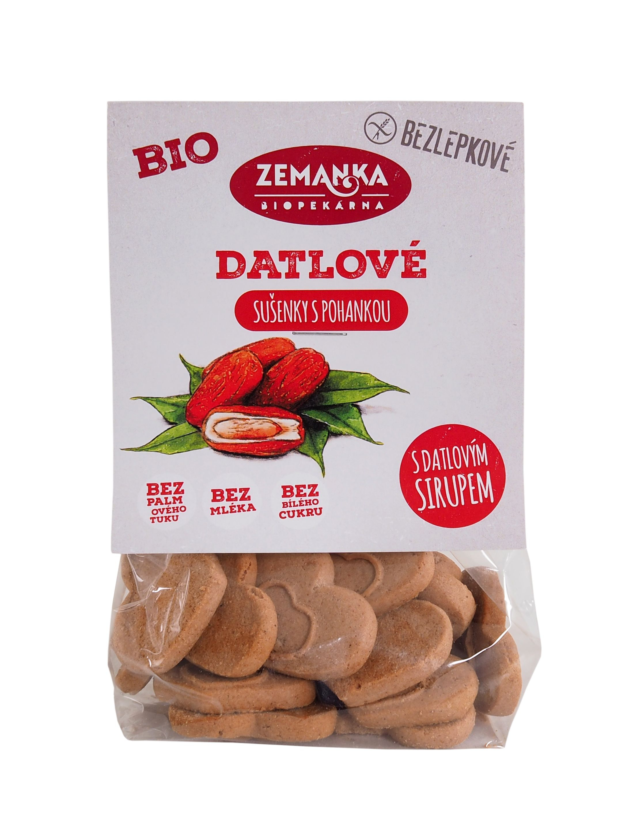 Zemanka BIO Bezlepkové sušenky pohankovo-datlové 100 g Zemanka