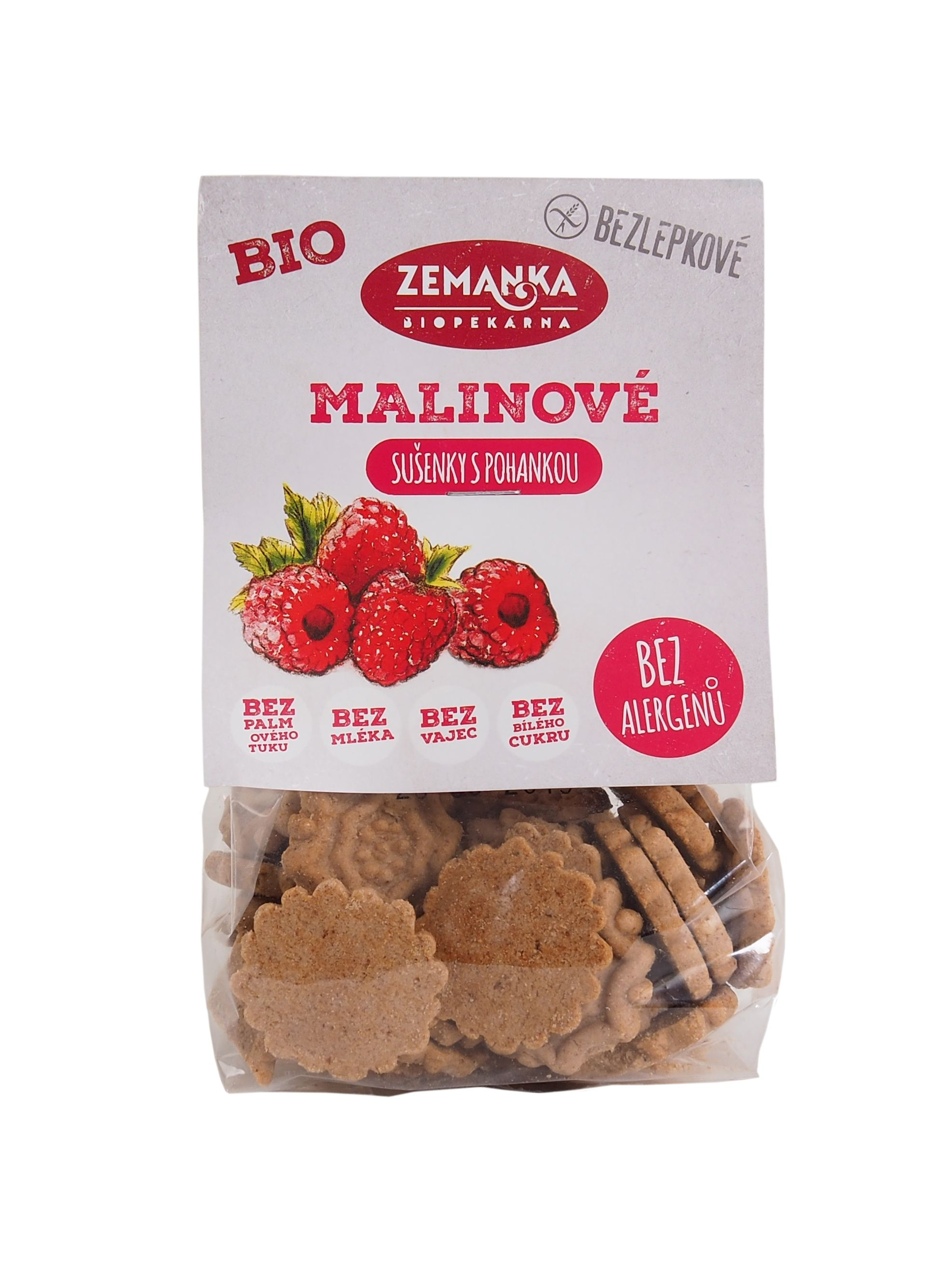 Zemanka BIO Bezlepkové sušenky pohankovo-malinové 100 g Zemanka