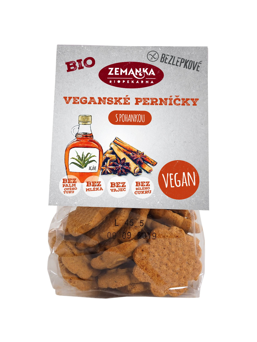 Zemanka Bezlepkové veganské BIO perníčky 100 g Zemanka