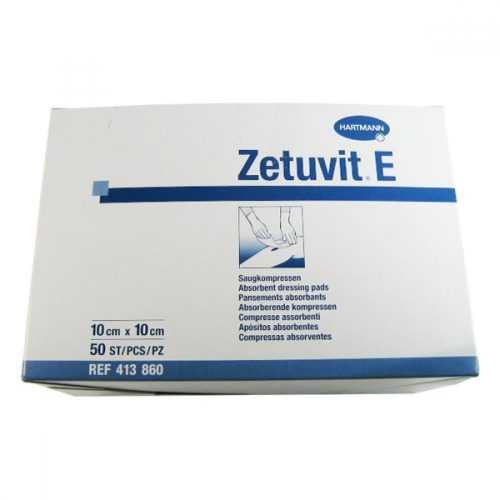 Zetuvit E Kompres nesterilní 10 x 10 cm 50 ks Zetuvit