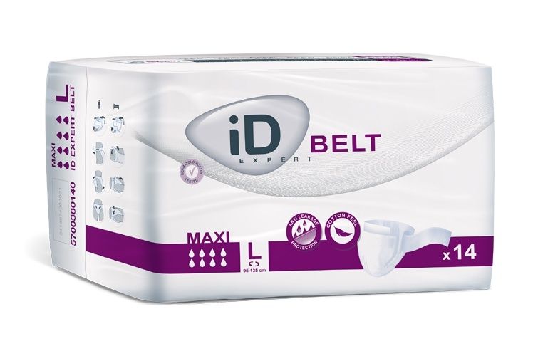 iD Belt Large Maxi plenkové kalhotky s upínacím pásem 14 ks iD