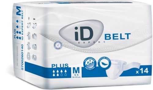 iD Belt Medium Plus plenkové kalhotky s upínacím pásem 14 ks iD