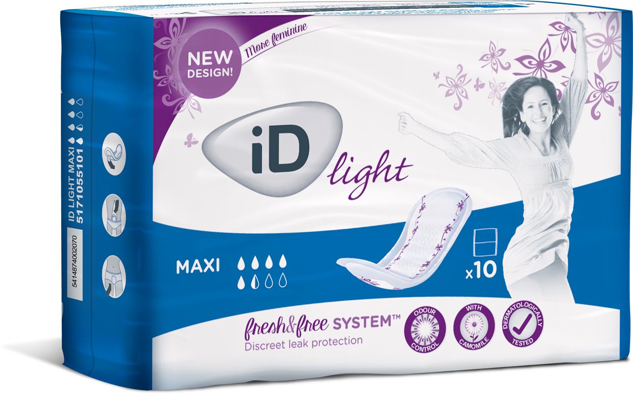 iD Light Maxi inkontinenční vložky 10 ks iD