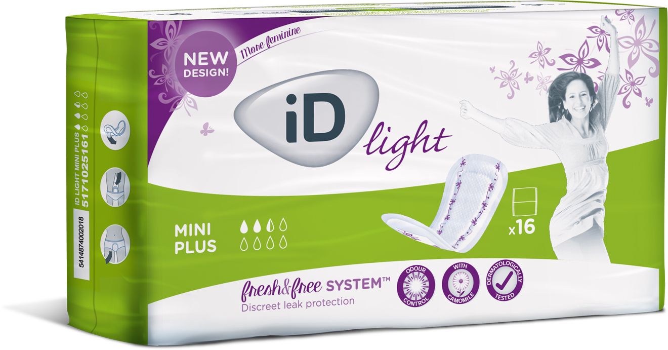 iD Light Mini Plus inkontinenční vložky 16 ks iD