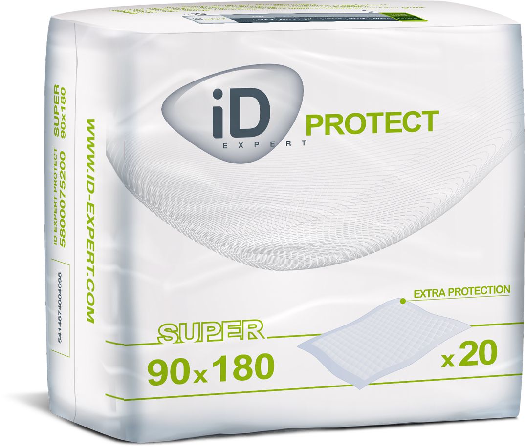 iD Protect Super 180 x 90 cm absorpční podložky se záložkami 20 ks iD