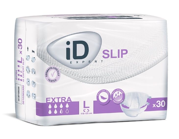 iD Slip Large Extra plenkové kalhotky s lepítky 30 ks iD