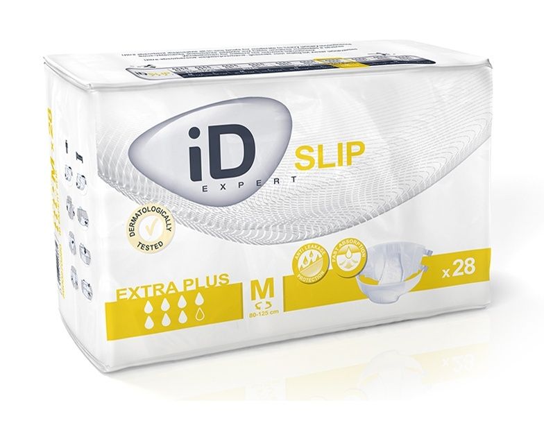 iD Slip Medium Extra Plus plenkové kalhotky s lepítky 28 ks iD