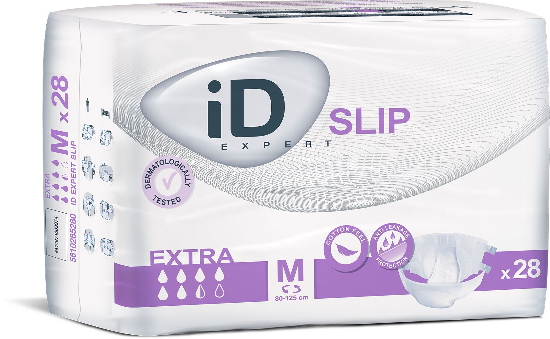iD Slip Medium Extra plenkové kalhotky s lepítky 28 ks iD