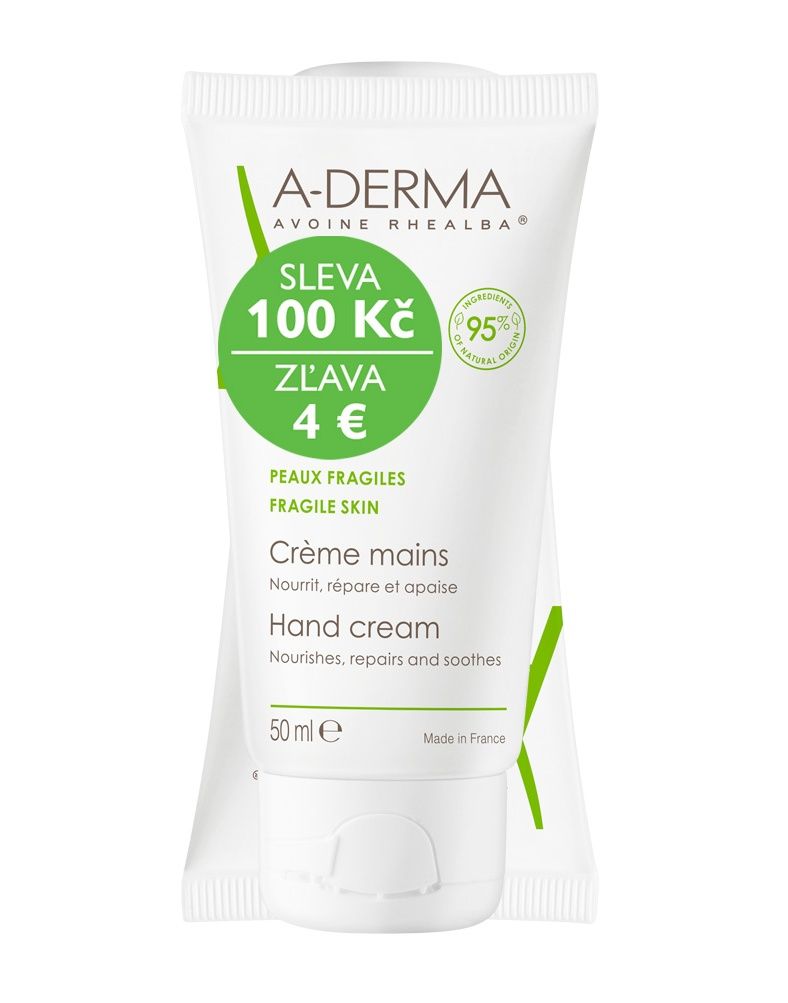 A-derma Krém na ruce duo 2x50 ml A-Derma