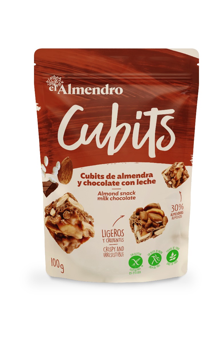 ALMENDRO CUBITS Mandle s mléčnou čokoládou 25 g ALMENDRO CUBITS
