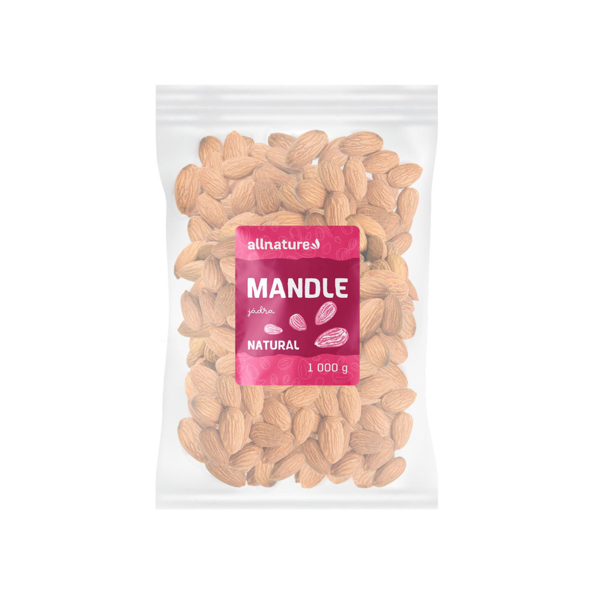 Allnature Mandle jádra natural 1000 g Allnature