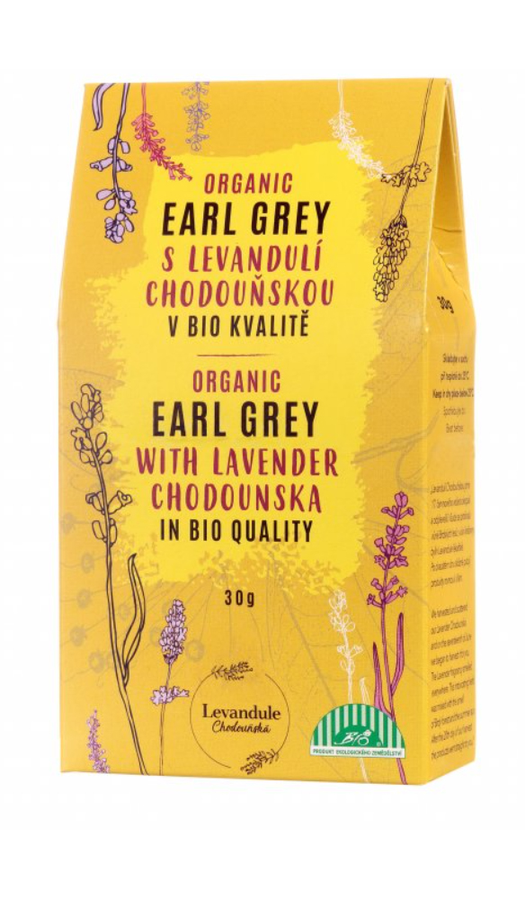 BIO Levandule Chodouňská Earl Grey s levandulí sypaný čaj 30 g BIO Levandule Chodouňská