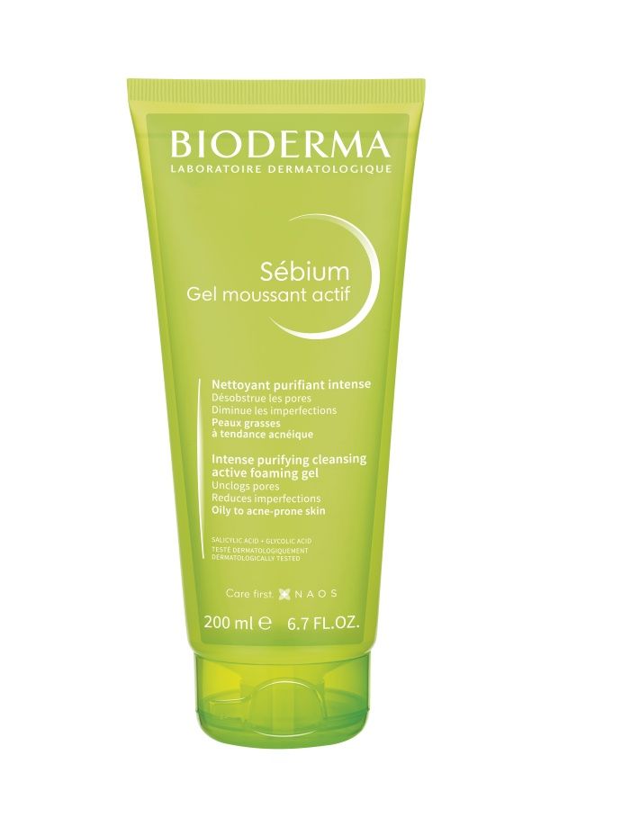 BIODERMA Sébium Gel moussant actif aktivní čisticí gel na akné 200 ml BIODERMA