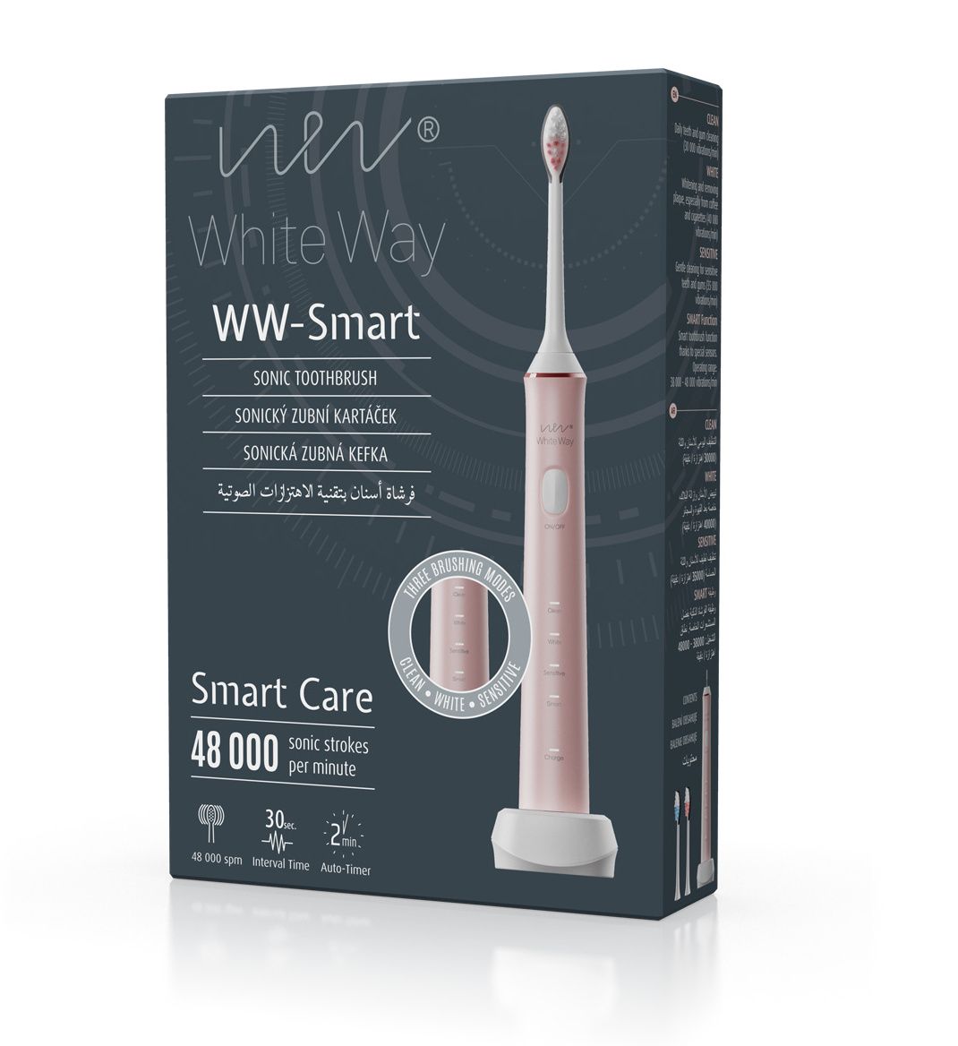 Biotter WW–Smart sonický zubní kartáček růžový Biotter
