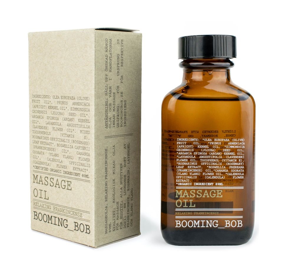 Booming Bob BIO Masážní olej Relaxing Frankincense 89 ml Booming Bob