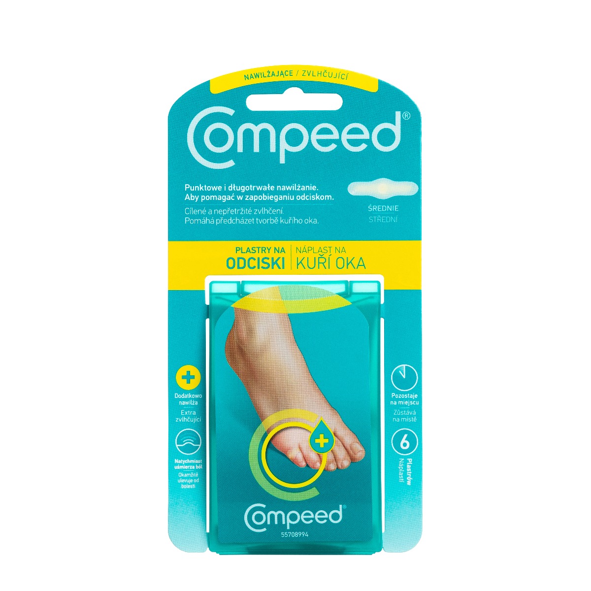 Compeed Náplast na kuří oka MOIST 6 ks Compeed