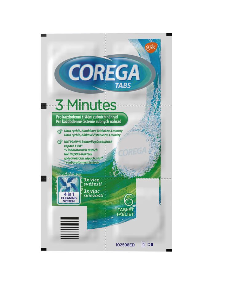 Corega Antibakteriální tablety 6 ks Corega