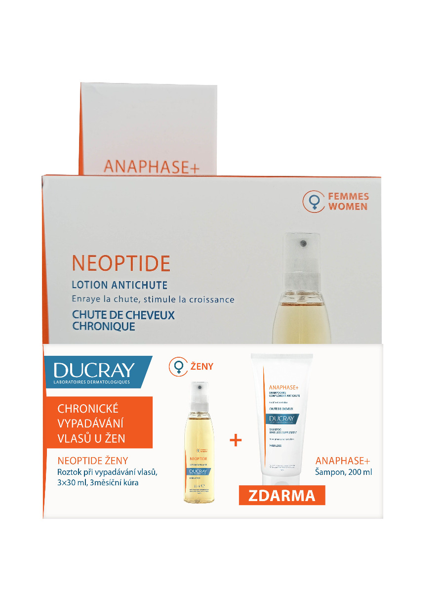 Ducray Neoptide ŽENY 3x30 ml + Anaphase šampon 200 ml Ducray