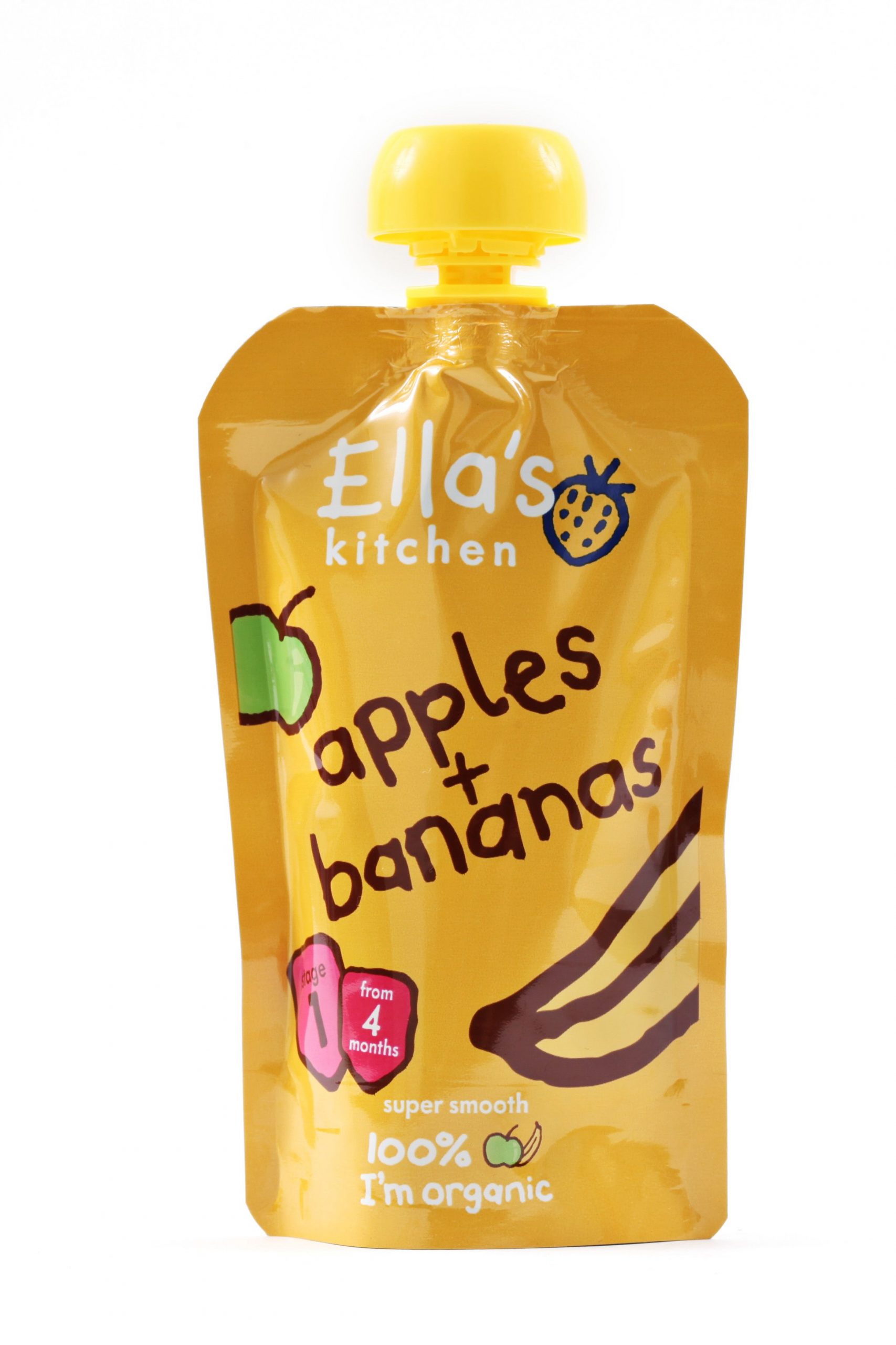 Ellas Kitchen BIO Ovocné pyré jablko a banán kapsička 120 g Ellas Kitchen