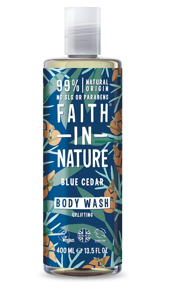 Faith in Nature Sprchový gel Modrý cedr MAXI 400 ml Faith in Nature