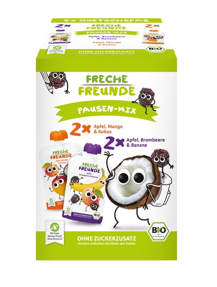 Freche Freunde BIO MIX 2 druhy Jablko