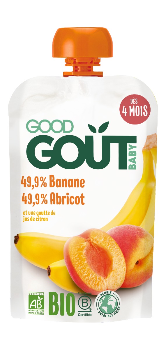 Good Gout BIO Meruňka s banánem 4m+ 120 g Good Gout