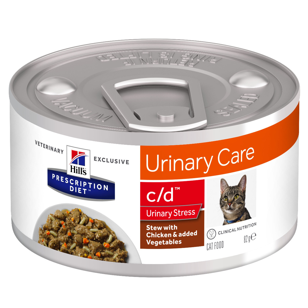 Hill's PD c/d Urinary Stress Krmivo pro kočky s kuřetem a zeleninou 82 g Hill's