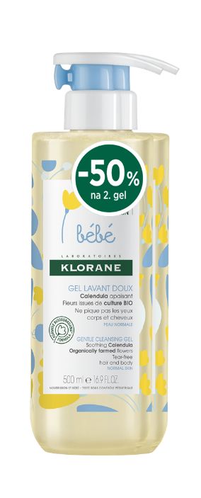 KLORANE Bébé Jemný mycí gel duopack 2x500 ml KLORANE Bébé