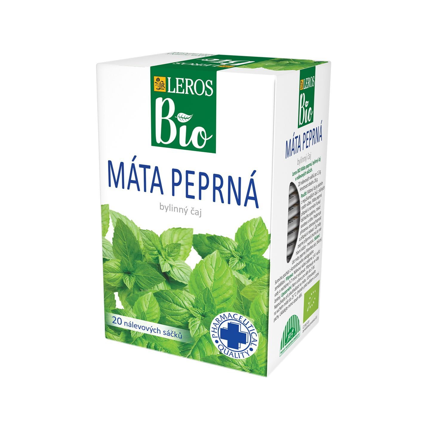 Leros BIO Máta peprná porcovaný čaj 20x1