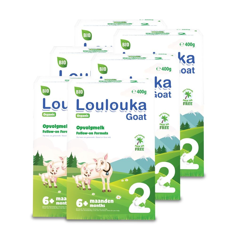 Loulouka BIO Pokračovací kojenecká kozí výživa 2 6x400 g Loulouka