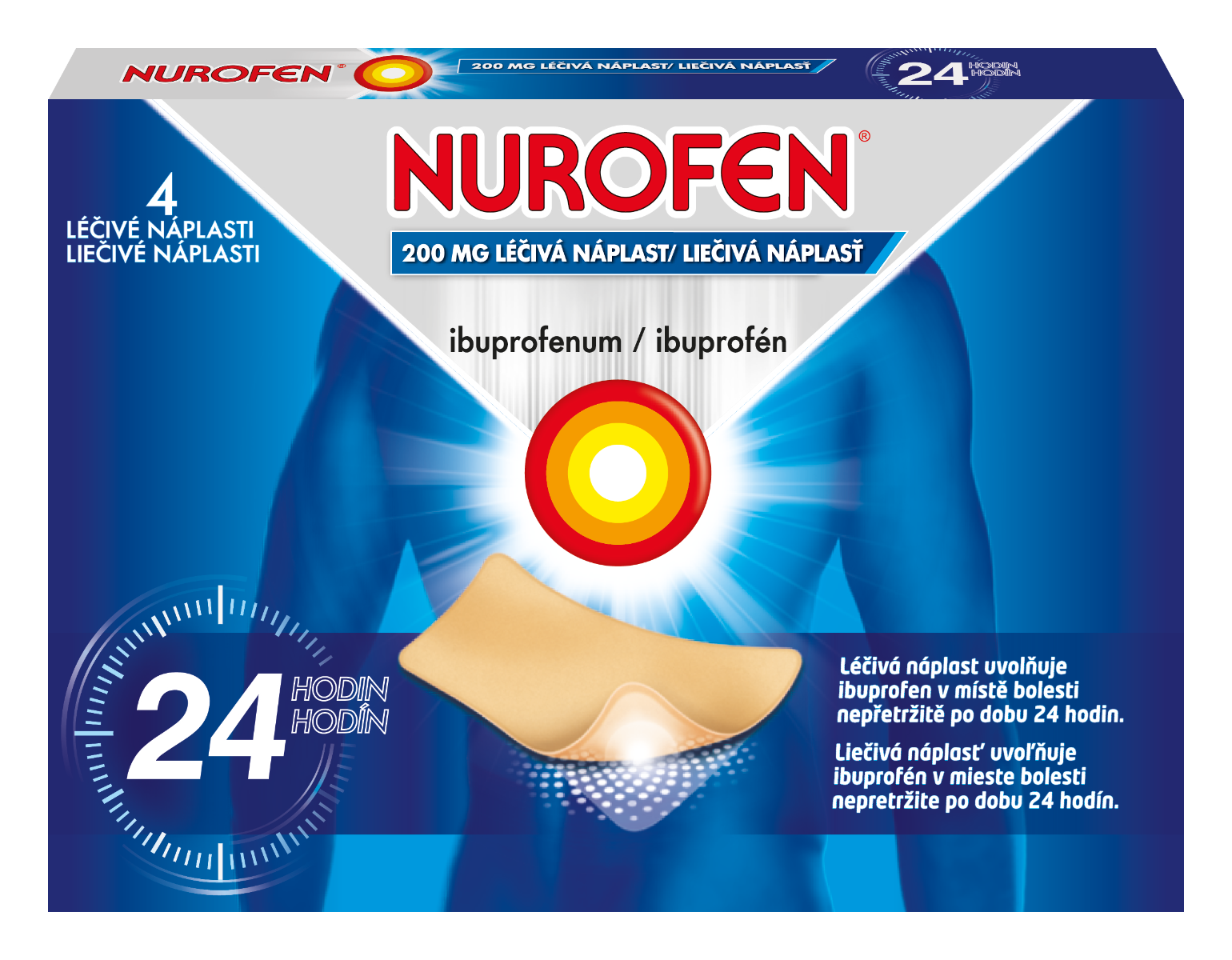 Nurofen 200 mg léčivá náplast 4 ks Nurofen