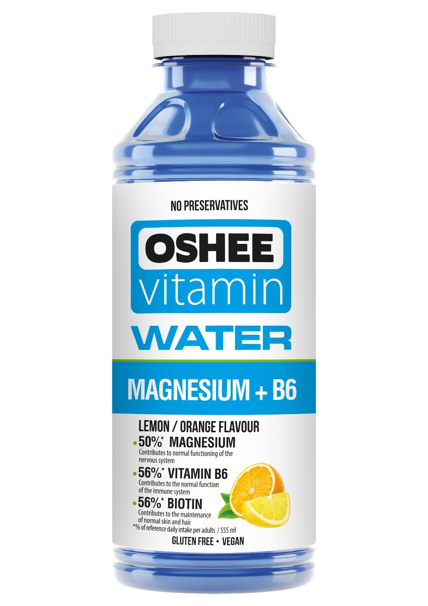 OSHEE Vitamínová voda Magnesium+B6 citron+pomeranč 555 ml OSHEE